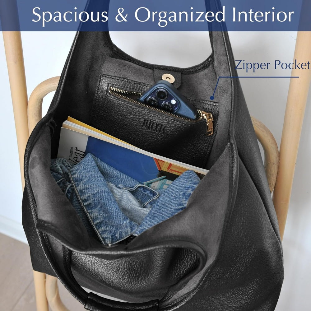 Women's Hobo Bag Soft Vegan Leather Tote