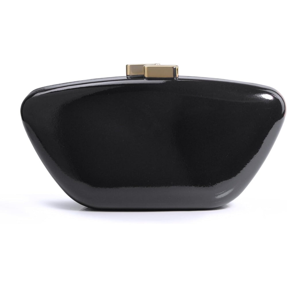 Glossy Patent Leather Evening Clutch Bag