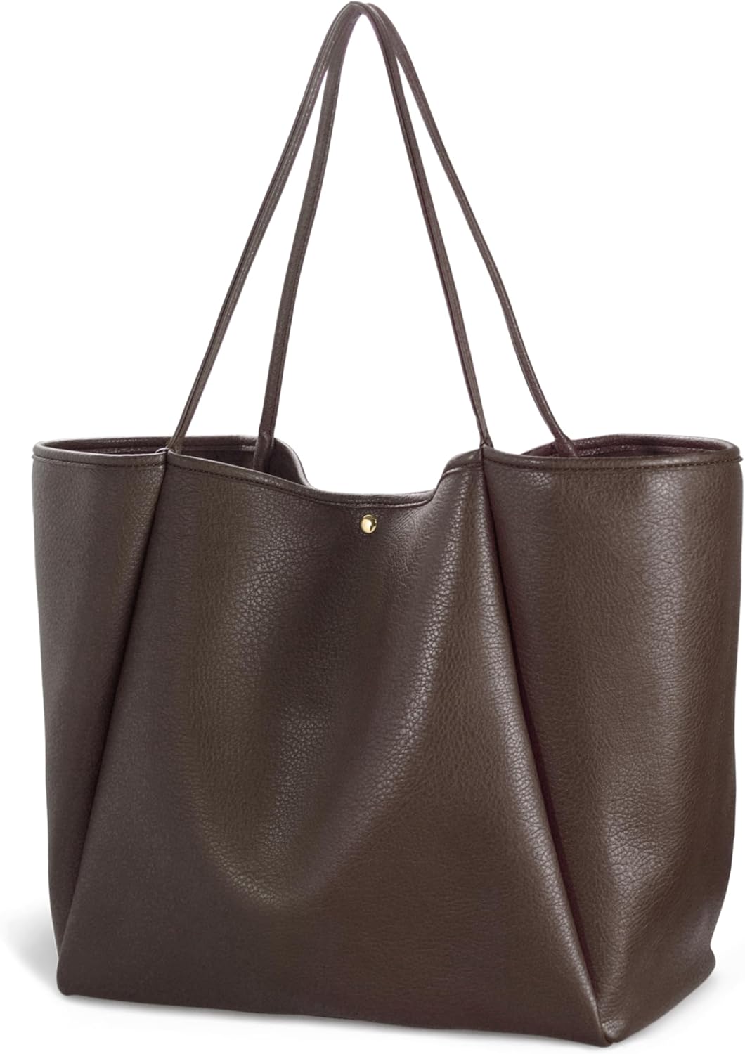 Oversized Vegan Leather Tote Women's Travel Bag