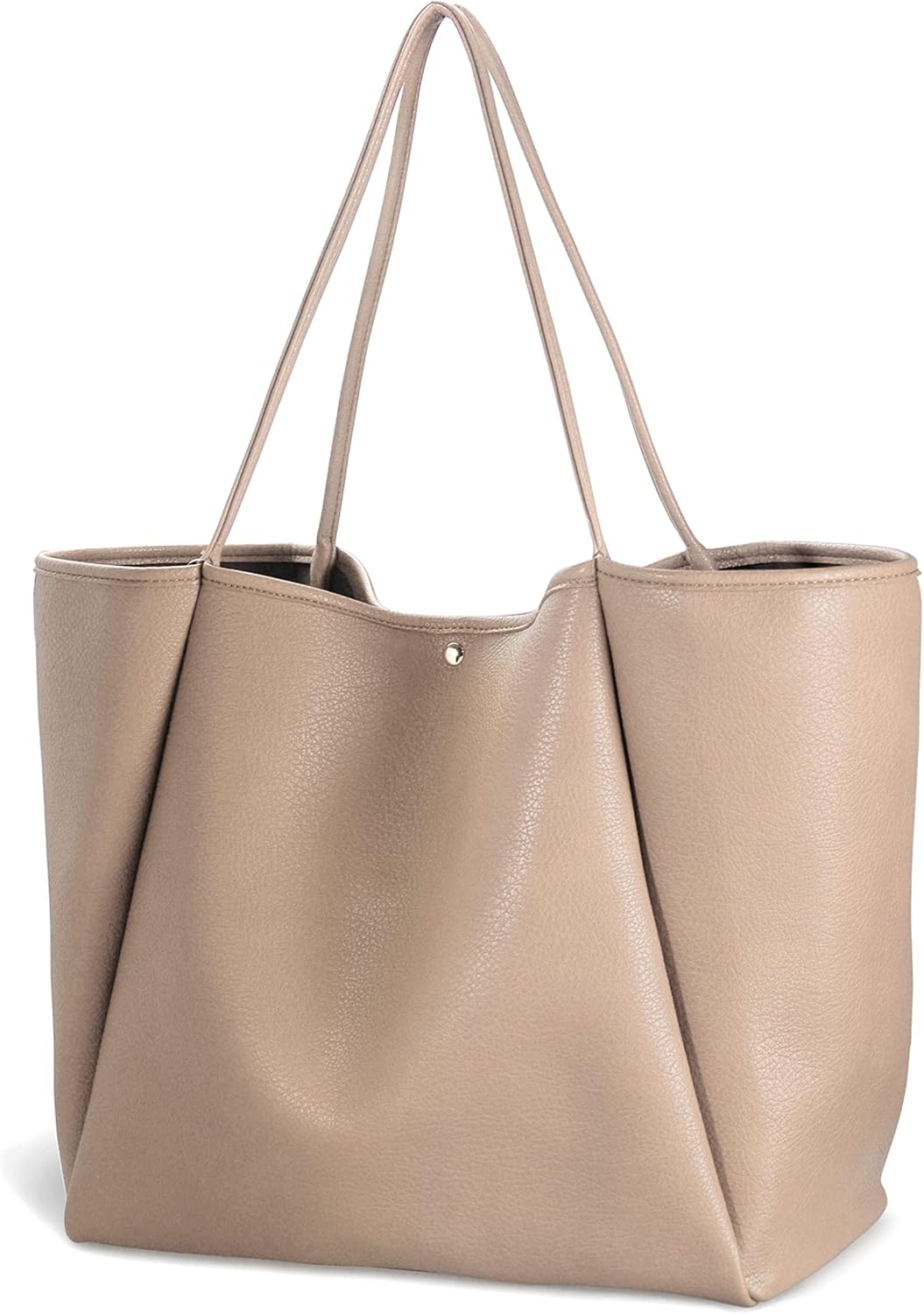 Oversized Vegan Leather Tote Women's Travel Bag
