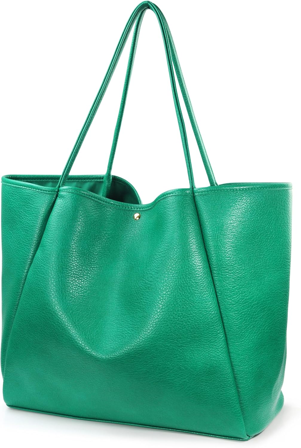 Oversized Vegan Leather Tote Women's Travel Bag