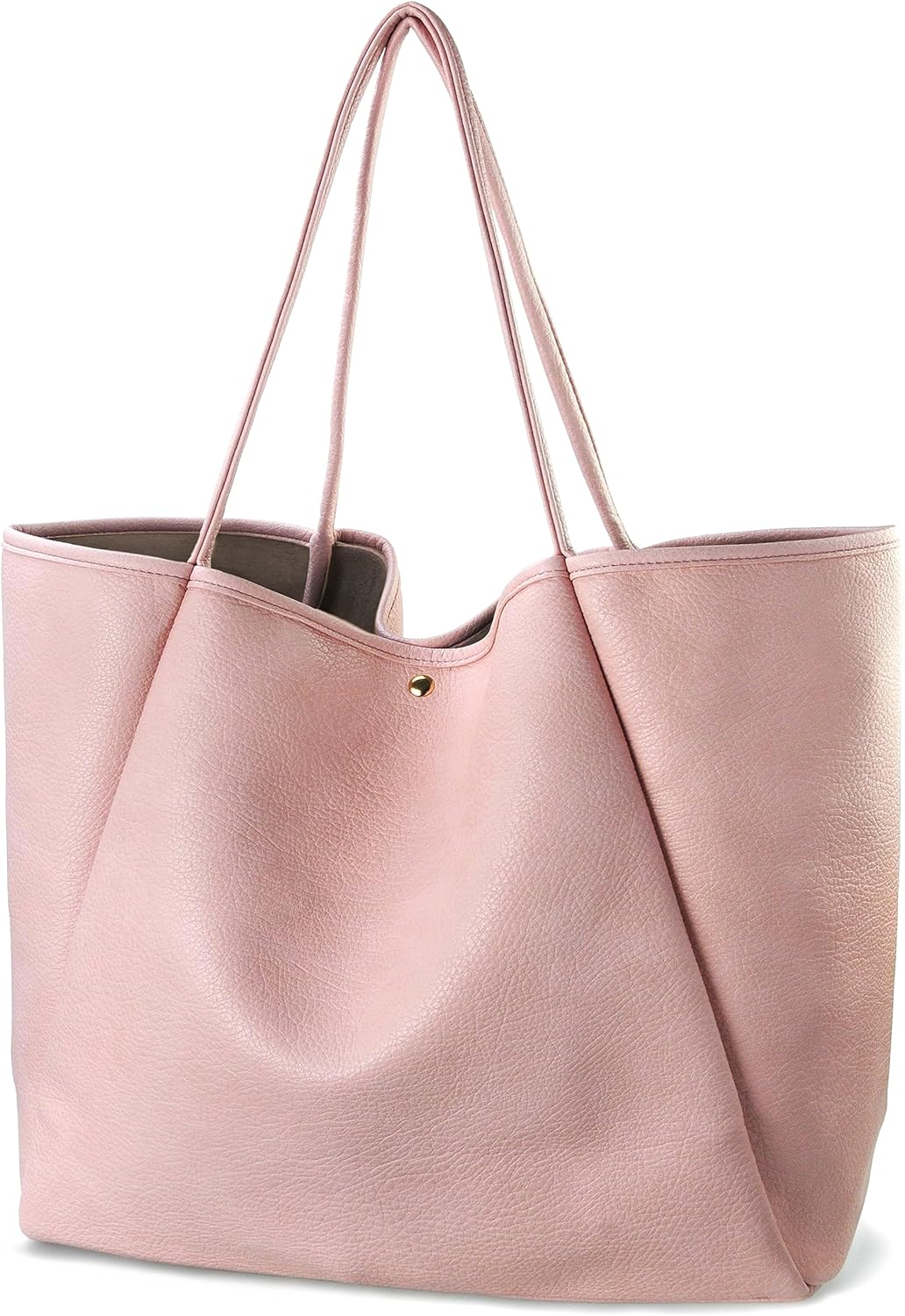 Oversized Vegan Leather Tote Women's Travel Bag