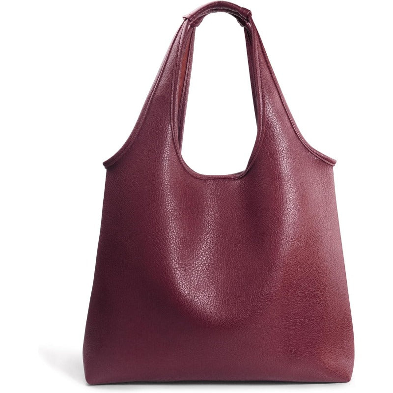Women's Hobo Bag Soft Vegan Leather Tote