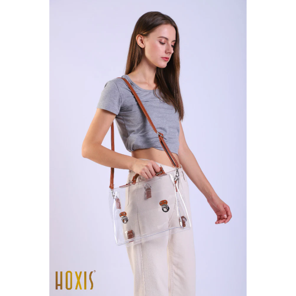 Clear Vintage Satchel Backpack