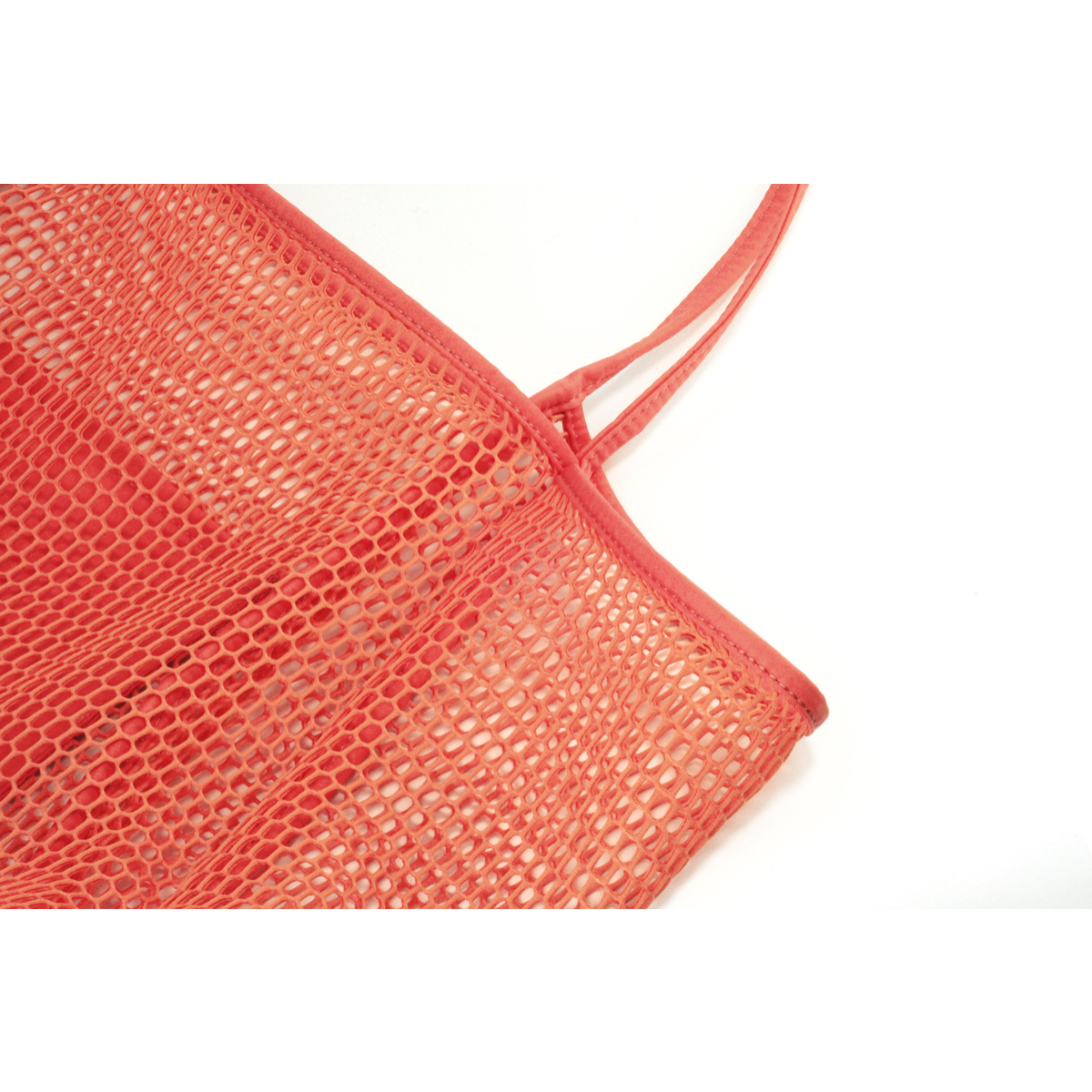 Mesh Beach Tote Coral