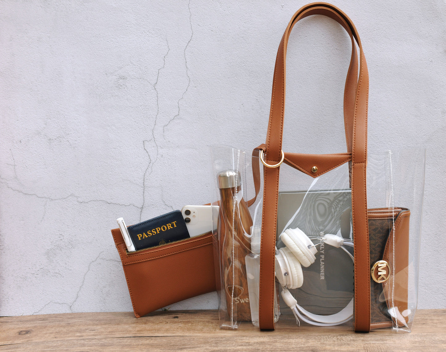 Clear Tote with Pouch