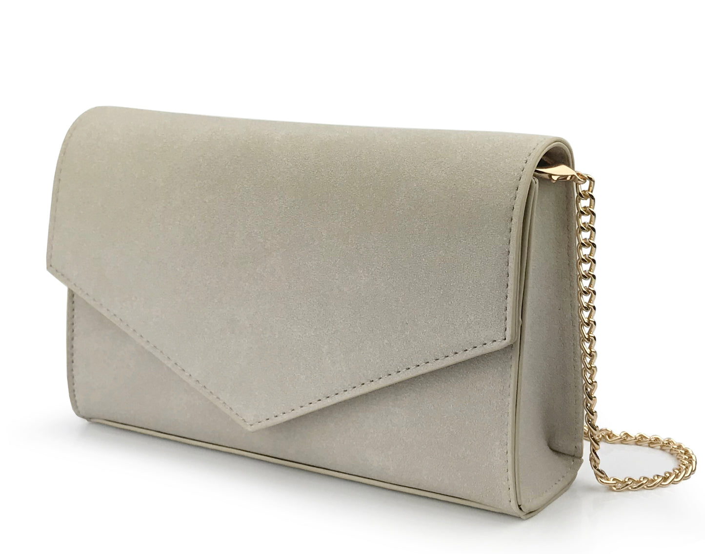 Suede Envelope Clutch