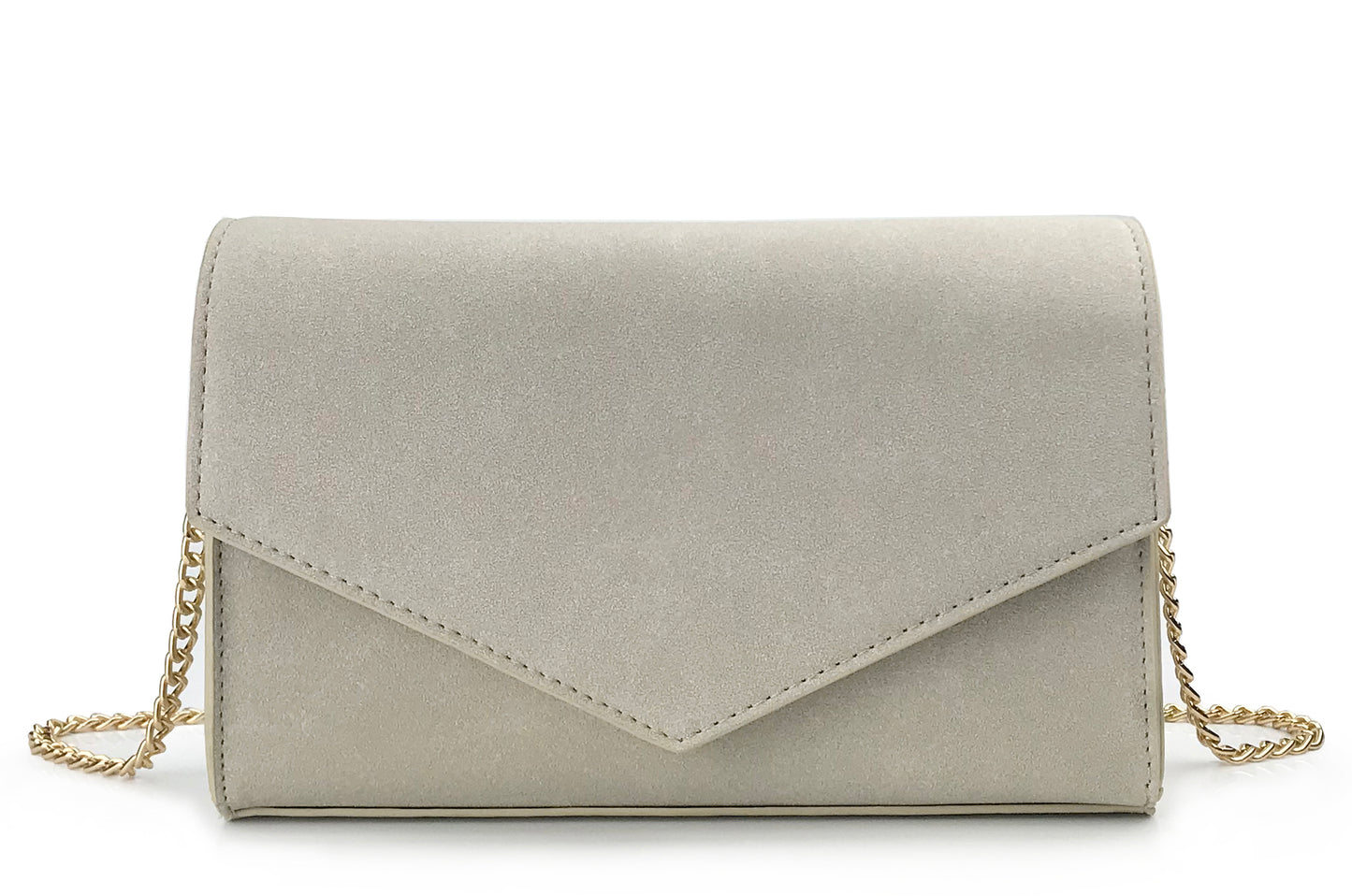 Suede Envelope Clutch