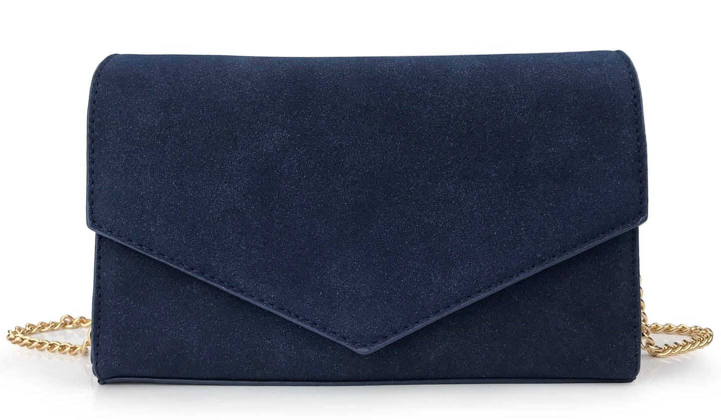 Suede Envelope Clutch