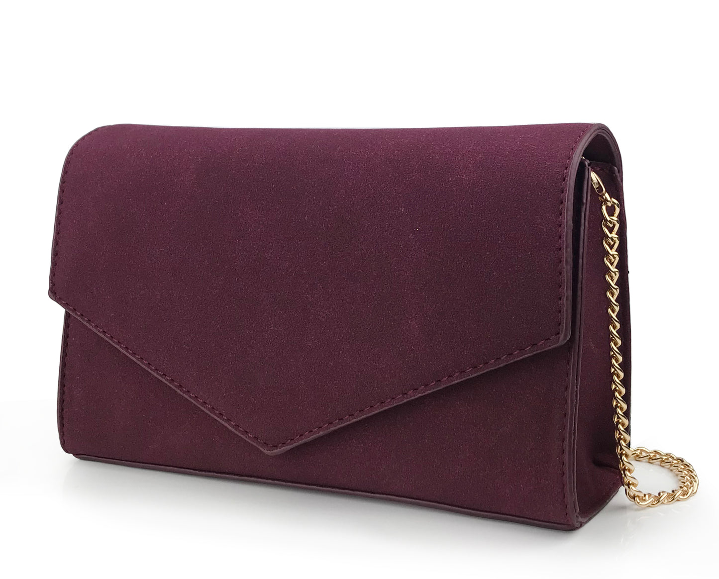 Suede Envelope Clutch