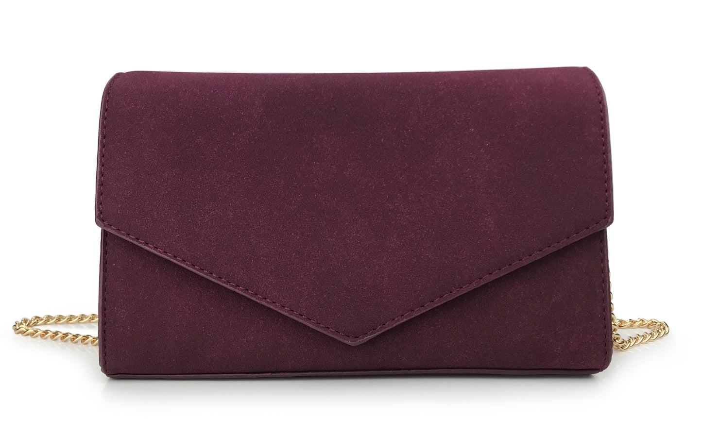 Suede Envelope Clutch
