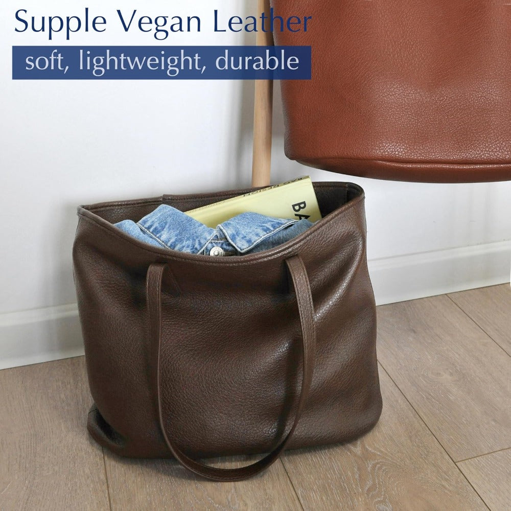 Soft Vegan Leather Handbag