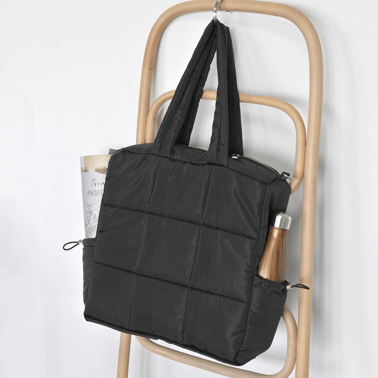 Women's Puffer Quilted Tote Bag