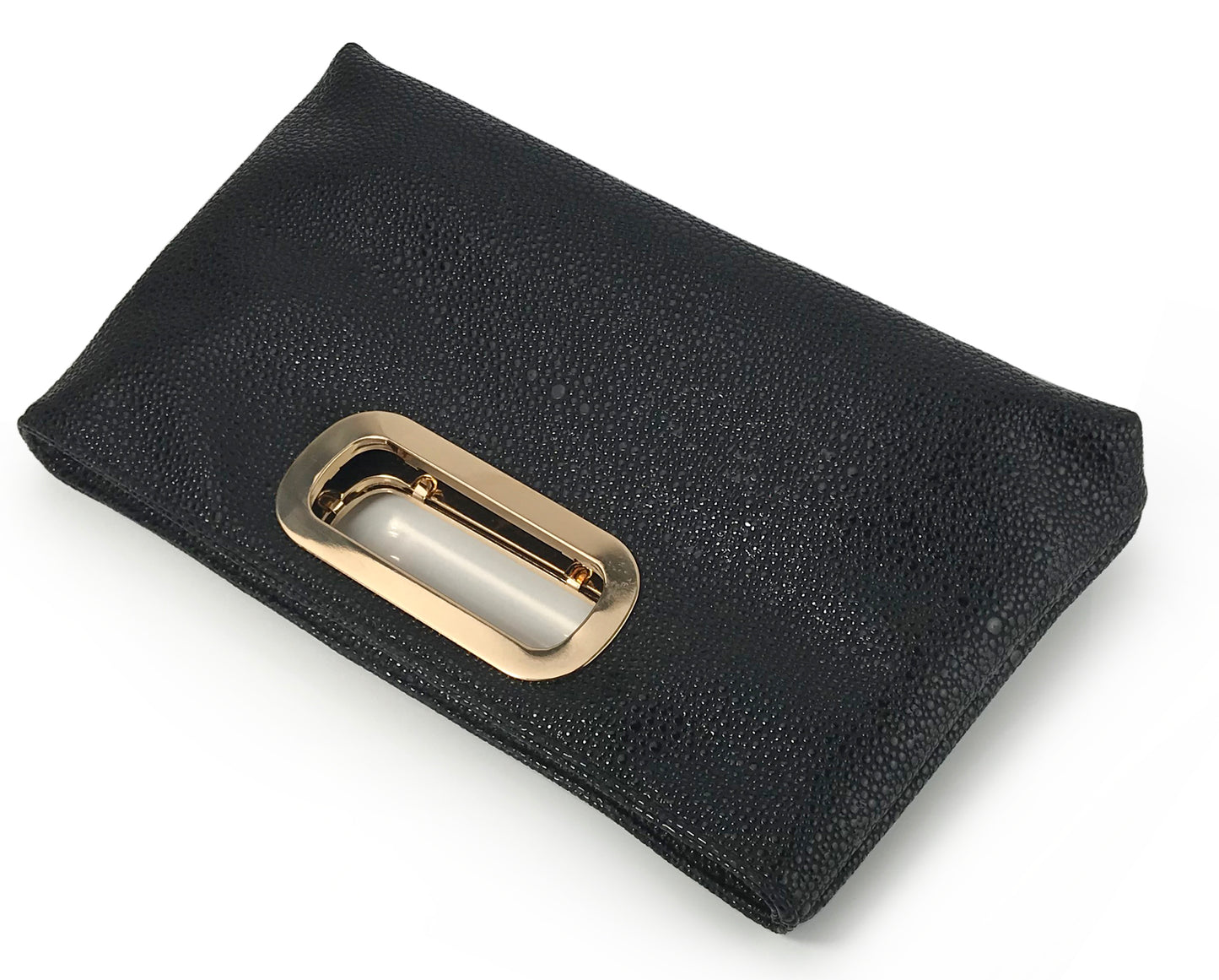 Cut Out Metal Handle Handbag