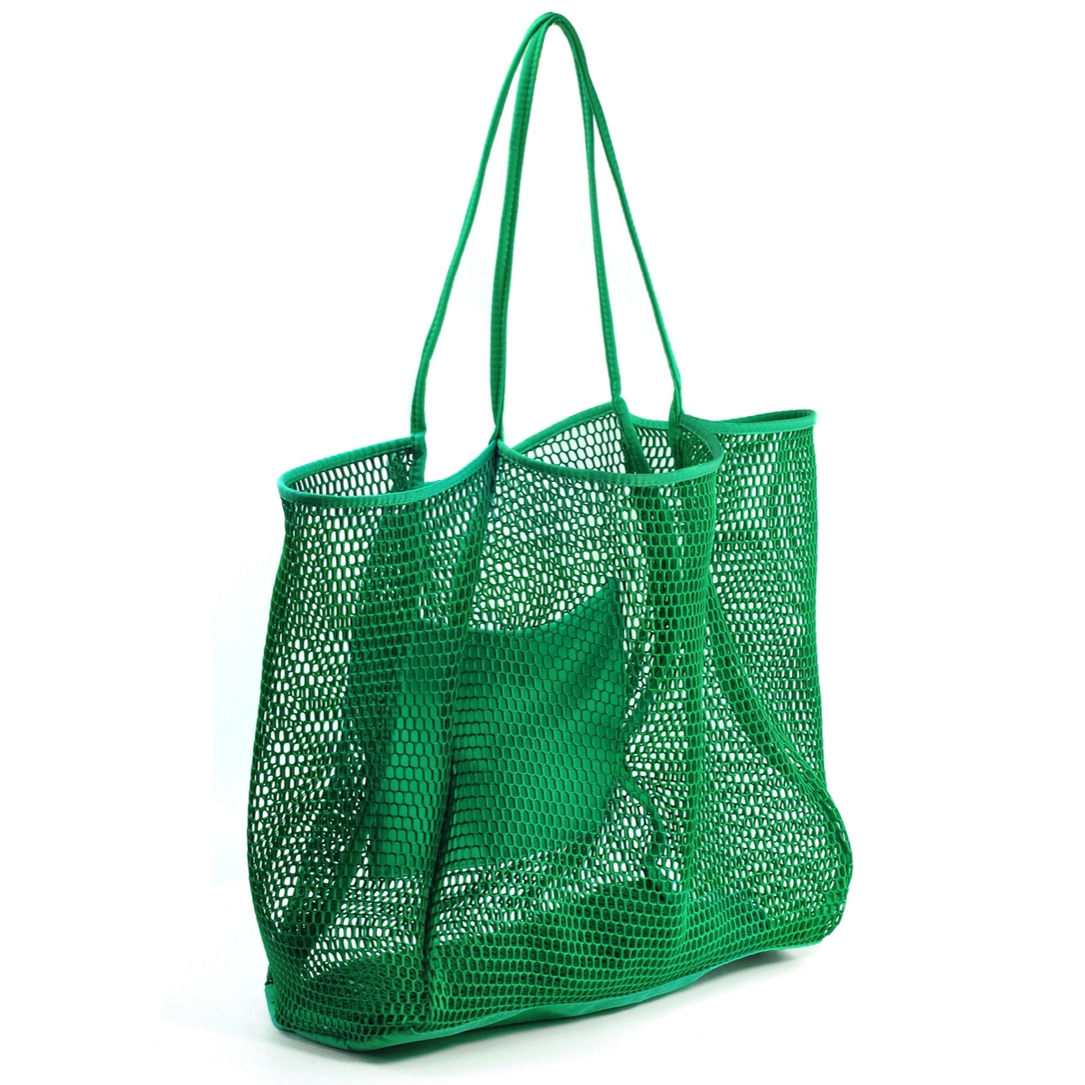 Mesh Beach Tote Green