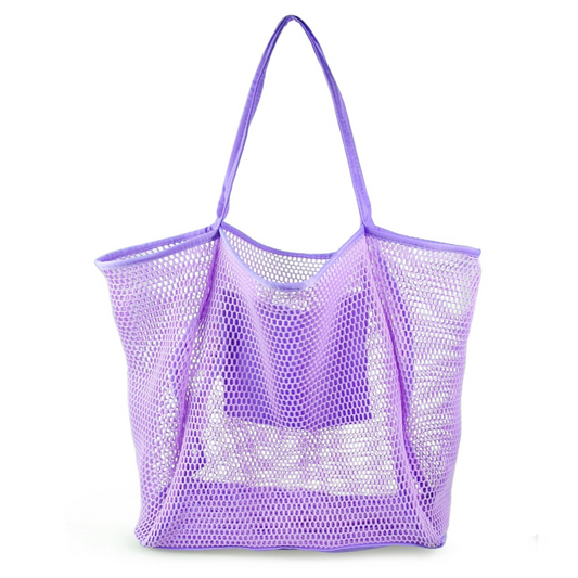 Mesh Beach Tote Lavender