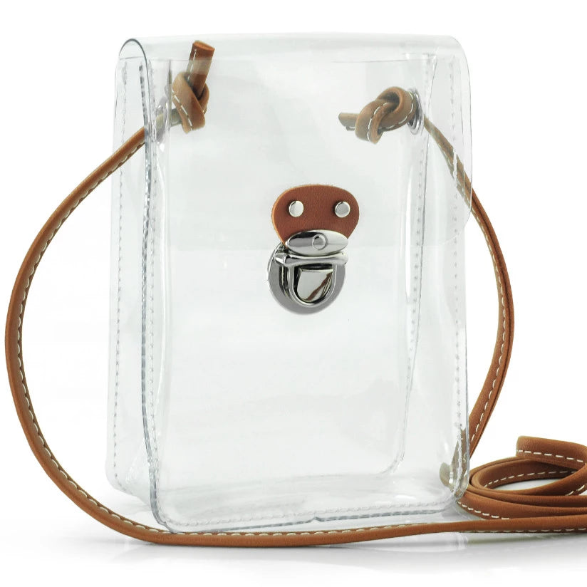 Clear Mini Cross Body Single Shoulder Bag for Stadium Approved – Hoxis Bags