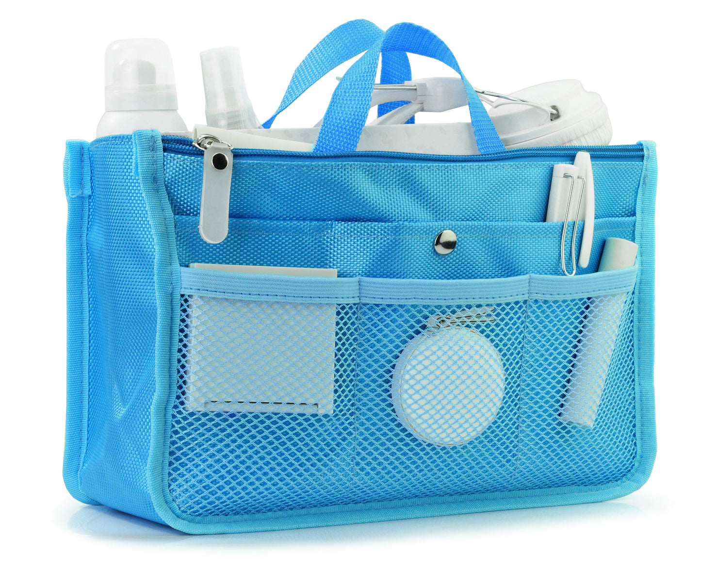 Hoxis Insert Organizer 13 Pockets Organizer Purse 10.6” X 6.3” Bag in Bag
