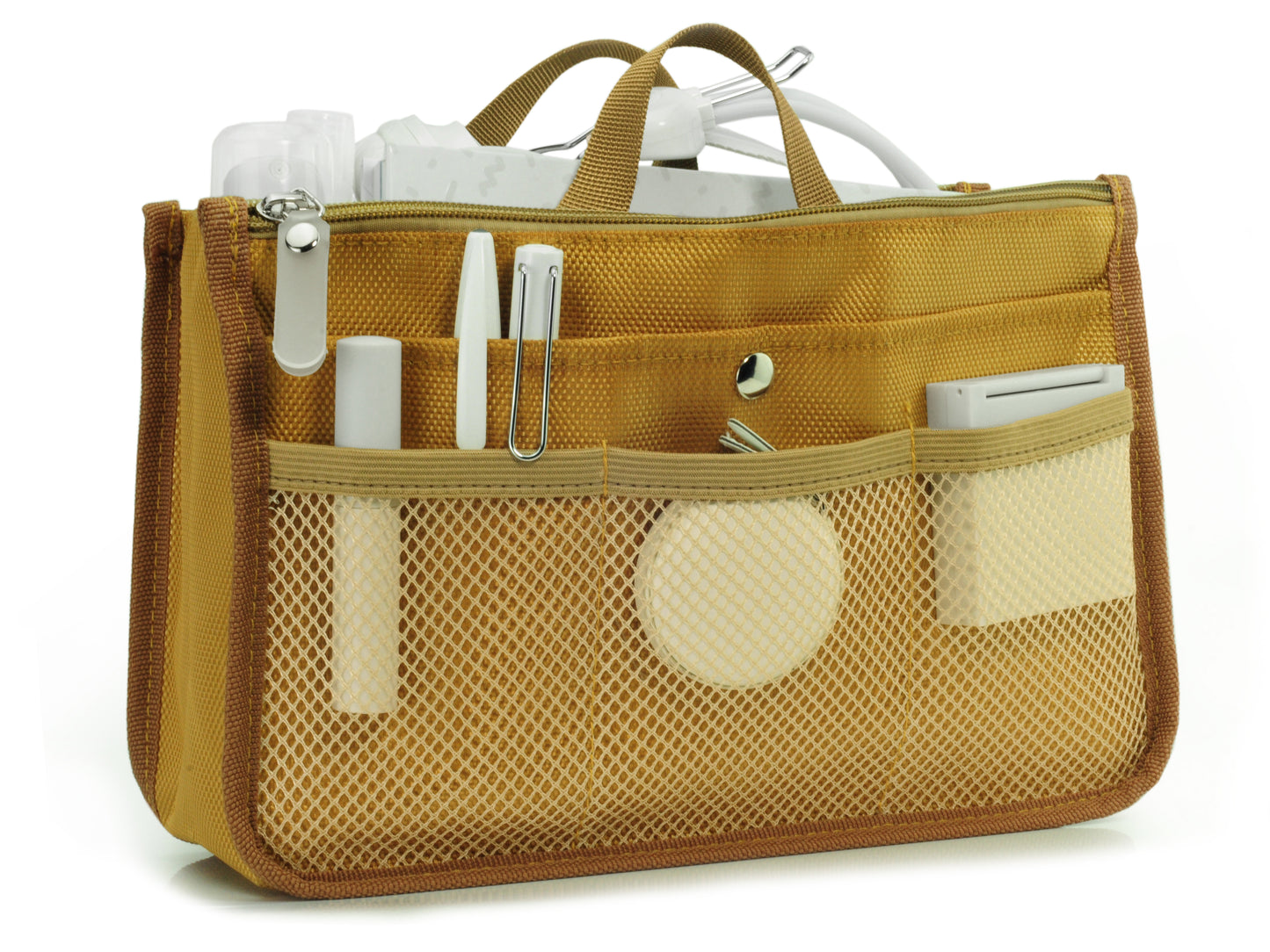 Hoxis Insert Organizer 13 Pockets Organizer Purse 10.6” X 6.3” Bag in Bag