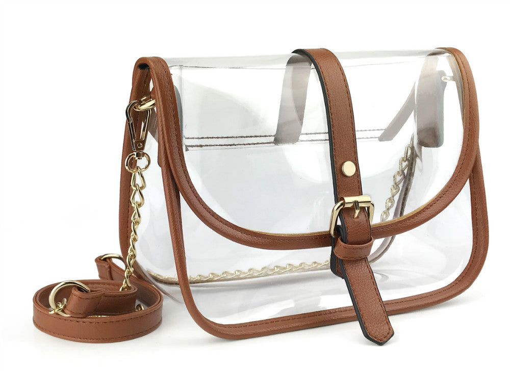 Clear Stadium Approved Women's Saddle Shoulder Bag