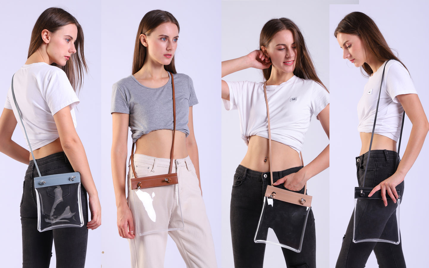 Clear Flat Crossbody
