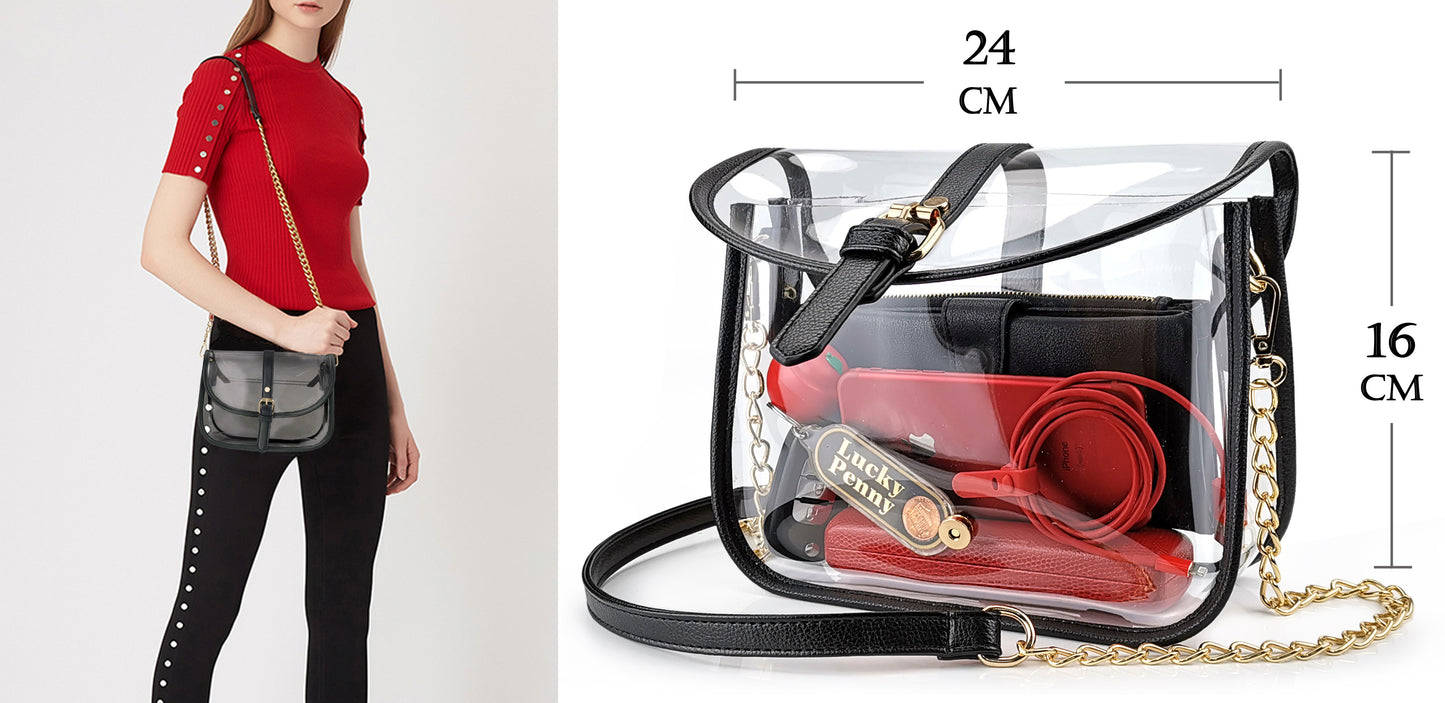 Clear Saddle CrossBody